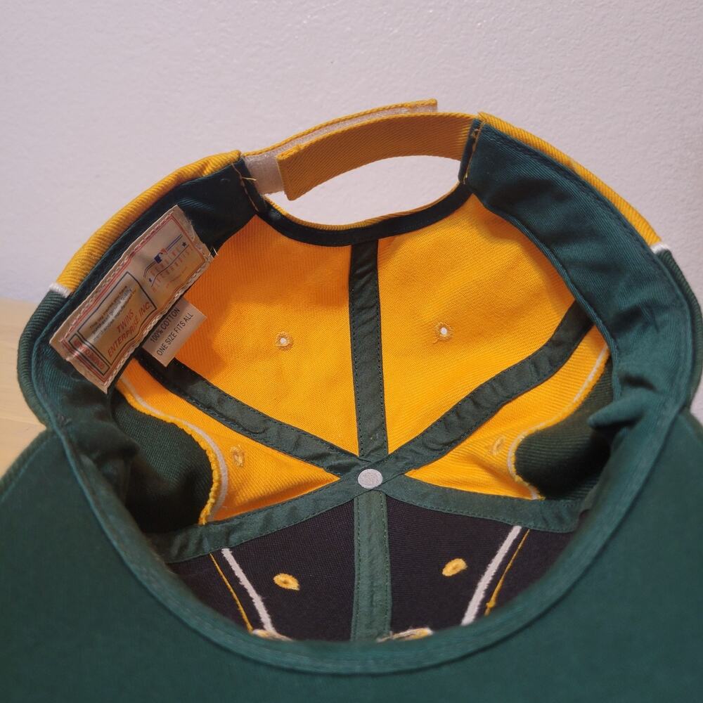 Vintage Oakland Athletics Snapback Hat Rare Embroidered Brim Genuine MLB Merch - Picture 9 of 11
